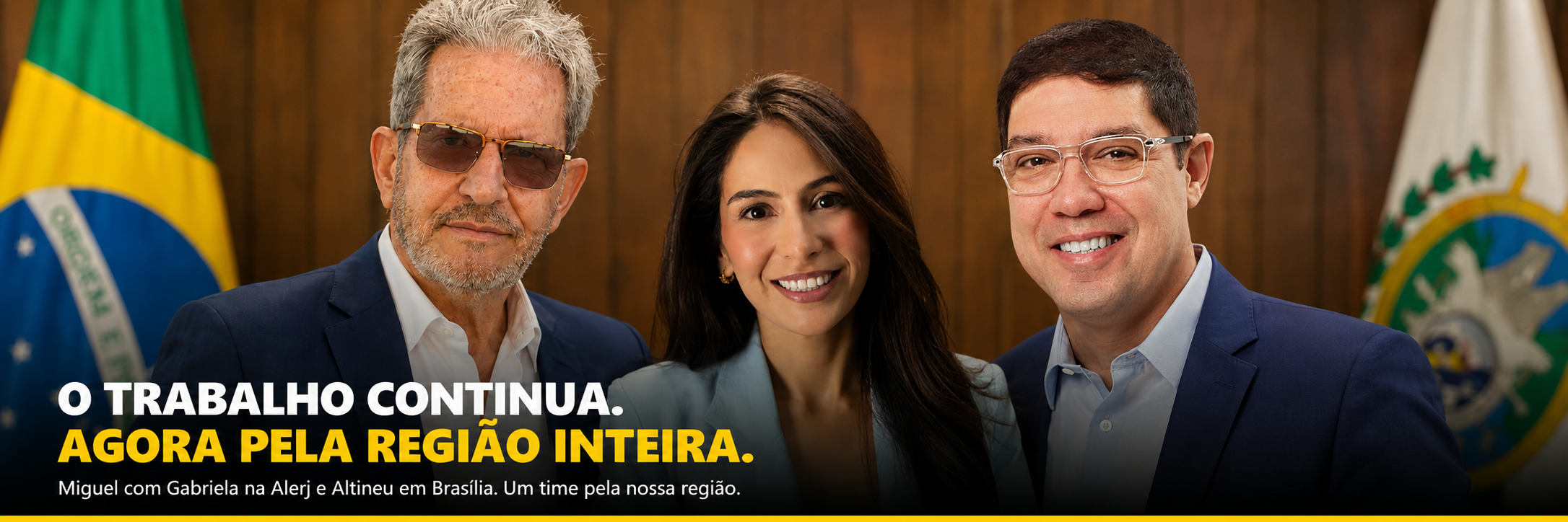 Miguel Pereira, Dra. Gabriela Azevedo e Altineu Côrtes